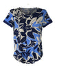 MAGLIA DONNA RAGAZZA VISCOSA FANTASIA FLOREALE MEZZA MANICA RAGNO ART.D942T7