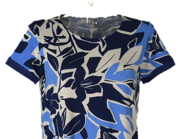 MAGLIA DONNA RAGAZZA VISCOSA FANTASIA FLOREALE MEZZA MANICA RAGNO ART.D942T7