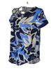 MAGLIA DONNA RAGAZZA VISCOSA FANTASIA FLOREALE MEZZA MANICA RAGNO ART.D942T7
