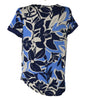 MAGLIA DONNA RAGAZZA VISCOSA FANTASIA FLOREALE MEZZA MANICA RAGNO ART.D942T7
