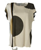 MAGLIA DONNA RAGAZZA SCOLLO MADONNA POIS RIGHE VISCOSA ELASTAN MARCA GAIA ART.500