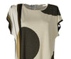 MAGLIA DONNA RAGAZZA SCOLLO MADONNA POIS RIGHE VISCOSA ELASTAN MARCA GAIA ART.500