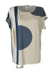 MAGLIA DONNA RAGAZZA SCOLLO MADONNA POIS RIGHE VISCOSA ELASTAN MARCA GAIA ART.500