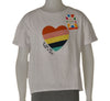 MAGLIA BAMBINA COTONE CUORE MANICA CORTA NODO MARCA LOSAN ART.114 1008AL