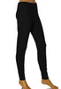 LEGGINS FUSEAUX DONNA RAGAZZA COTONE ELASTICIZZATO COMODI VITA ALTA MARCA EFFEPI ART.211060