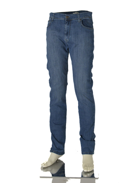 JEANS UOMO ELASTICIZZATO REGULAR ZIP BOTTONE MARCA HOLIDAY ART.ADVER 01980 3194