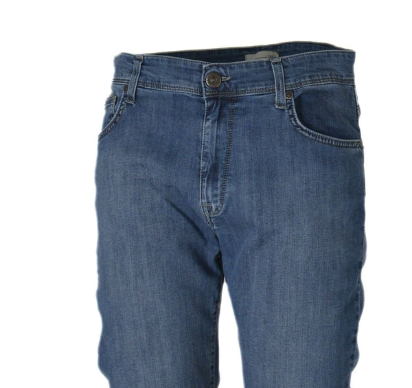 JEANS UOMO ELASTICIZZATO REGULAR ZIP BOTTONE MARCA HOLIDAY ART.ADVER 01980 3194