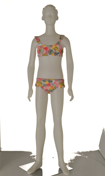 BIKINI MARE BAMBINA RAGAZZA BRASSIERE FANTASIA MARCA LOSAN ART.114 4006AL