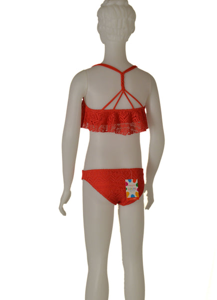 BIKINI BAMBINA RAGAZZA BRASSIERE PIZZO TRECCIA MARCA LOSAN ART.114 4004AL