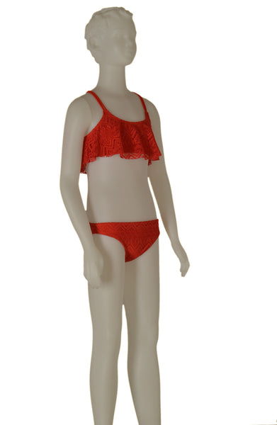 BIKINI BAMBINA RAGAZZA BRASSIERE PIZZO TRECCIA MARCA LOSAN ART.114 4004AL