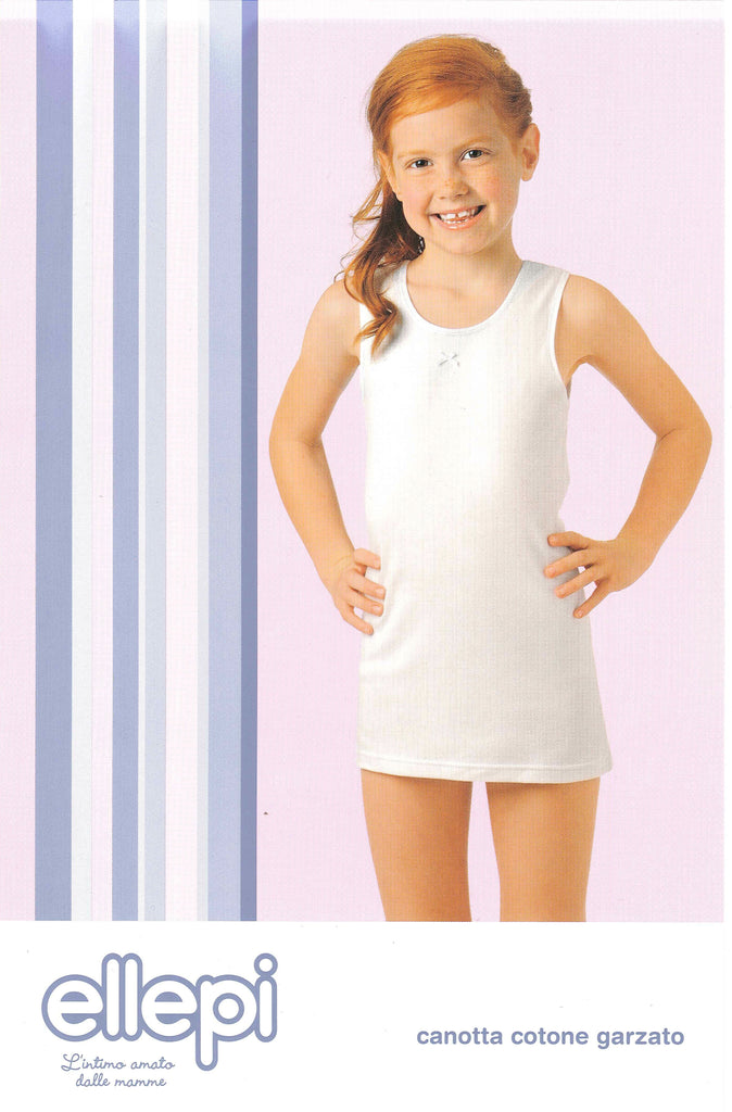 Canottiere Per Bambina In Cotone - Confezione Da 4, Morbide E Comode, Girocollo - Foto 10