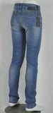 JEANS UOMO RAGAZZO SLIM VITA MEDIA BOTTONE ZIP STINTO MARCA NERO GIARDINI ART.P674341U