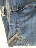 JEANS UOMO RAGAZZO SLIM VITA MEDIA BOTTONE ZIP STINTO MARCA NERO GIARDINI ART.P674341U