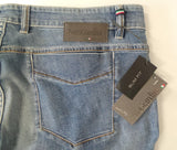 JEANS UOMO RAGAZZO SLIM VITA MEDIA BOTTONE ZIP STINTO MARCA NERO GIARDINI ART.P674341U
