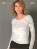 MAGLIA DONNA RAGAZZA SOTTOGIACCA ELEGANTE DEVOREDAMASCATO  EMMEBIVI ART.33594