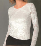 MAGLIA DONNA RAGAZZA SOTTOGIACCA ELEGANTE DEVOREDAMASCATO  EMMEBIVI ART.33594