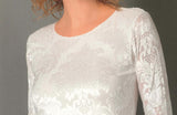MAGLIA DONNA RAGAZZA SOTTOGIACCA ELEGANTE DEVOREDAMASCATO  EMMEBIVI ART.33594