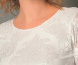 MAGLIA DONNA RAGAZZA SOTTOGIACCA ELEGANTE DEVOREDAMASCATO  EMMEBIVI ART.33594