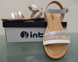 SANDALO DONNA RAGAZZA COMODO LEGGERO PIETRE STRASS ESTATE MARCA INBLU ART.13 22