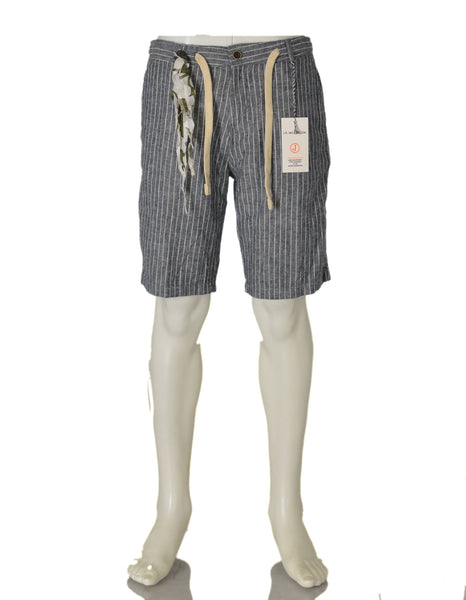 BERMUDA UOMO RAGAZZO RIGHE TASCHE COULISSE ZIP BOTTONE MARCA J.E.MC COLLUM ART.SERZAN