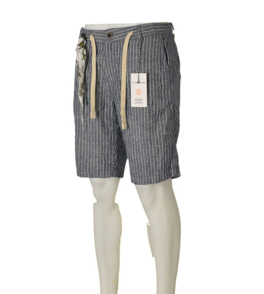 BERMUDA UOMO RAGAZZO RIGHE TASCHE COULISSE ZIP BOTTONE MARCA J.E.MC COLLUM ART.SERZAN