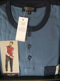 PIGIAMA LUNGO UOMO RAGAZZO PURO COTONE POLSINI TASCA MARCA BIP BIP ART.1929