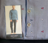 PIGIAMA LUNGO UOMO OVER SERAFINO FANTASIA PURO COTONE MARCA BIP BIP ART.2313