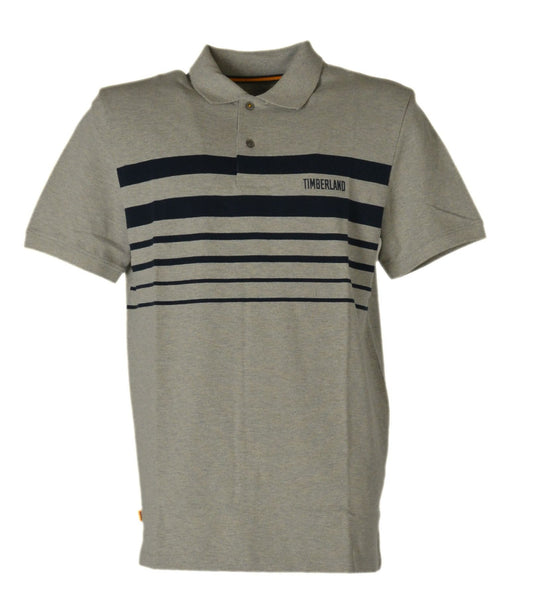 POLO UOMO MANICA CORTA RIGHE PURO COTONE MARCA TIMBERLAND ART. TBOA2DK1