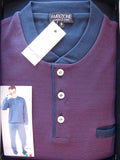 PIGIAMA UOMO SERAFINO TERMO COTONE RIGHE TASCHINO POLSINI MARCA BIP BIP ART.6337