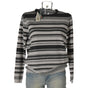 MAGLIONE DONNA RAGAZZA MISTOLANA RIGHE GIROCOLLO MARCA MAGLIFICIO DI NIBIONNO ART.15200