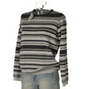 MAGLIONE DONNA RAGAZZA MISTOLANA RIGHE GIROCOLLO MARCA MAGLIFICIO DI NIBIONNO ART.15200