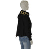 FELPA BAMBINA ZIP CAPPUCCIO STAMPA FIOCCO COTONE ELASTICIZZATO MARCA BM AY3390