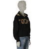 FELPA BAMBINA ZIP CAPPUCCIO STAMPA FIOCCO COTONE ELASTICIZZATO MARCA BM AY3390