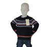 MAGLIONE BAMBINO MISTO COTONE GIROCOLLO NORVEGESE MARCA LOSAN ART.1255002AL