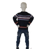 MAGLIONE BAMBINO MISTO COTONE GIROCOLLO NORVEGESE MARCA LOSAN ART.1255002AL
