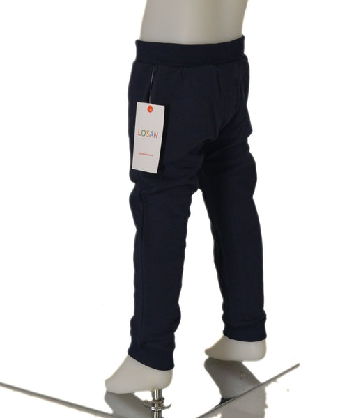 PANTALONE TUTA FELPATO BAMBINO ELASTICO IN VITA TASCHE MARCA LOSAN ART.1256661AL