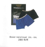 2 BOXER UOMO CONFORMATO CONFORT COTONE ELASTICIZZATO MARCA MAXFORT ART.280