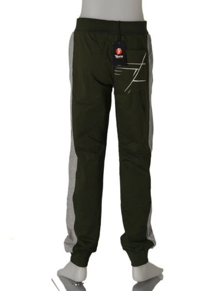 PANTALONE FELPATO TUTA BAMBINO COULISSE TASCHE POLSINI MARCA YOURS ART.AY3236
