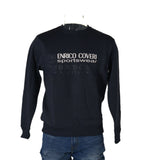 FELPA UOMO RAGAZZO GIROCOLLO LOGO STAMPATO POLSINI MARCA COVERI ART.EC0047