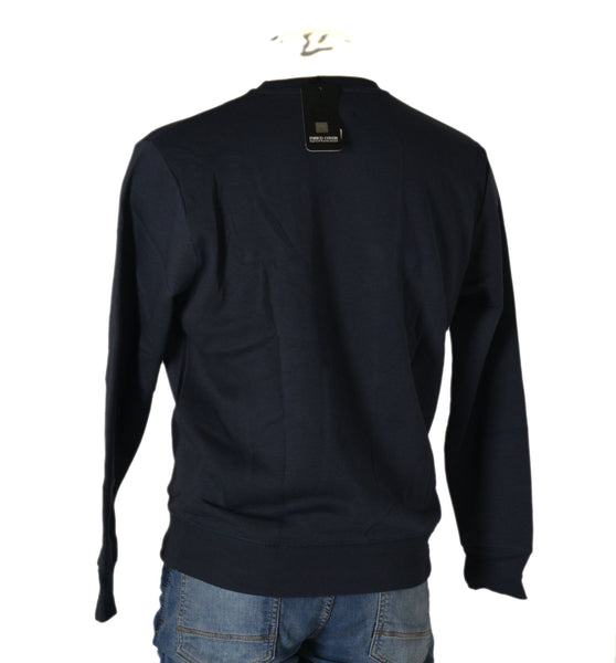 FELPA UOMO RAGAZZO GIROCOLLO LOGO STAMPATO POLSINI MARCA COVERI ART.EC0047