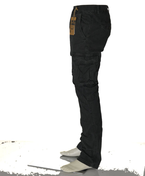 PANTALONE UOMO RAGAZZO TASCHE CARGO ZIP BOTTONE MARCA HENRY BARROWS ART.PW0026