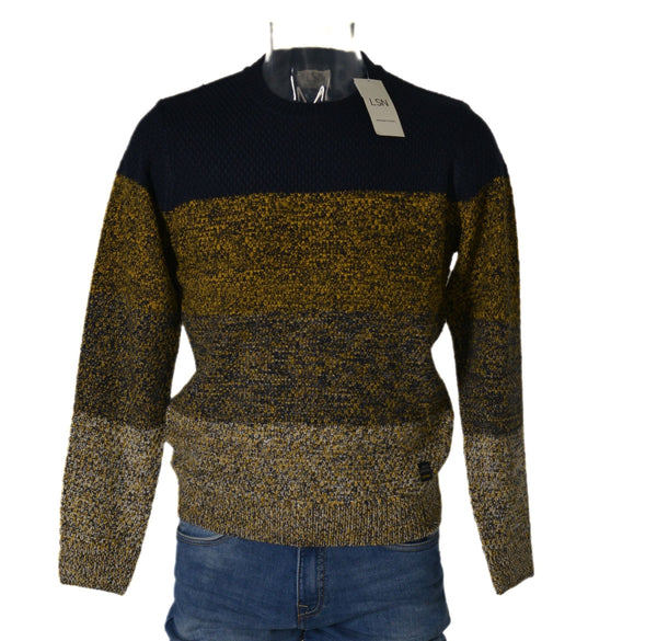 MAGLIONE UOMO RAGAZZO GIROCOLLO COLORI SFUMATI MARCA LOSAN ART.121 5027AL