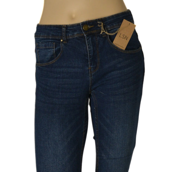JEANS DONNA PUSH UP 5 TASCHE ELASTICIZZATO ZIP BOTTONE MARCA LOSAN ART.1229656AL
