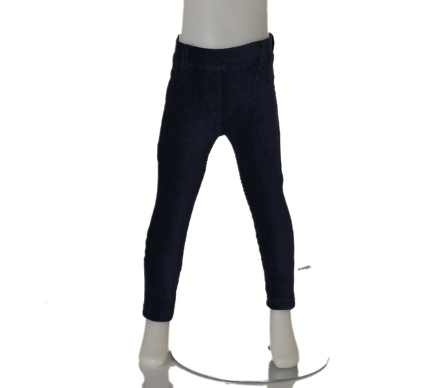 PANTALONE NEONATA BABY EFFETTO VELLUTO ELASTICO VITA TASCHE MARCA LOSAN ART.1286008AL