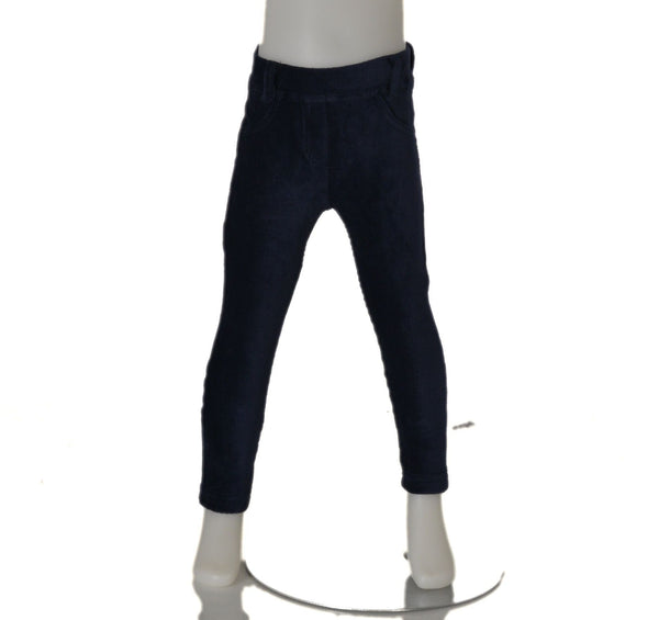 PANTALONE NEONATA BABY EFFETTO VELLUTO ELASTICO VITA TASCHE MARCA LOSAN ART.1286008AL