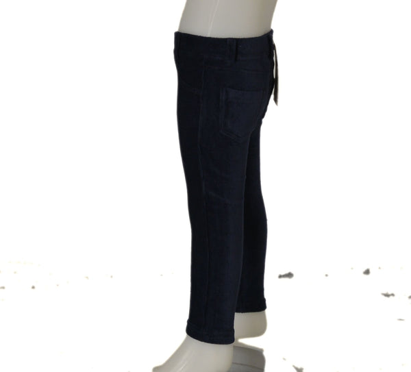 PANTALONE NEONATA BABY EFFETTO VELLUTO ELASTICO VITA TASCHE MARCA LOSAN ART.1286008AL