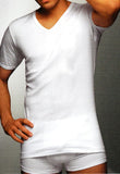 MAGLIA PURO COTONE MEZZA MANICA SCOLLO A V UOMO RAGAZZO MARCA FRAGI ART.1540