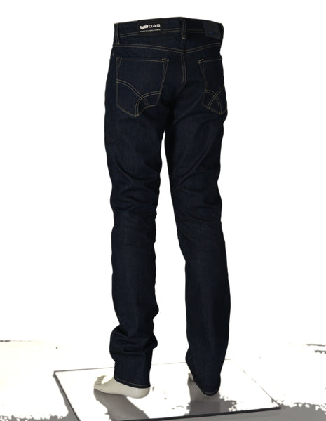 JEANS UOMO RAGAZZO REGULAR FIT 5 TASCHE BOTTONE ZIP MARCA GAS ART.ALBERT 92609WZ08