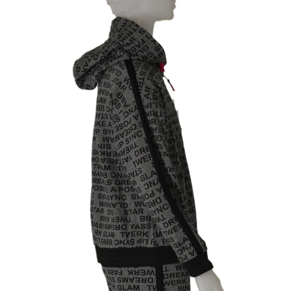 FELPA BAMBINA RAGAZZA ZIP CAPPUCCIO TASCHE STAMPA MARCA LOSAN ART.1246022AL