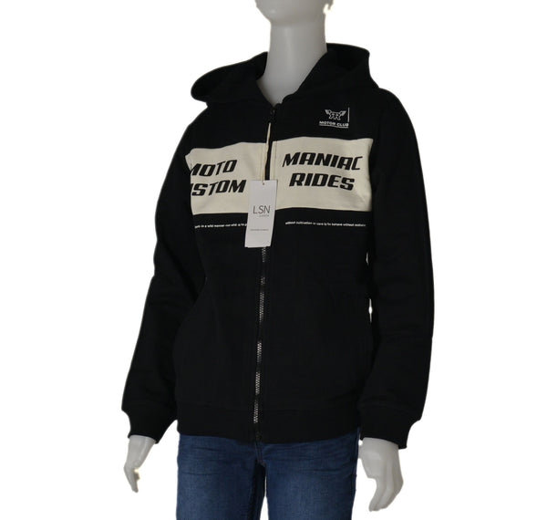 FELPA BAMBINO RAGAZZO CAPPUCCIO ZIP STAMPA POLSINI MARCA LOSAN ART.1236653AL